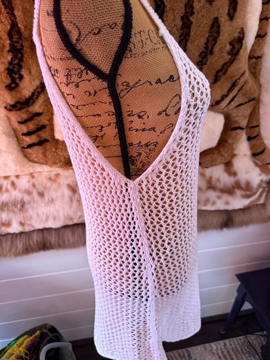 O'Neill White Crochet Pullover Swim Coverup Dress - Picture 5 of 10